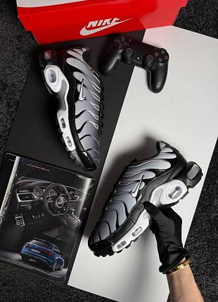 Мужские кроссовки nike air max plus grey black white 10