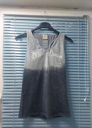 Жіноча бавовняна варена майка diesel denim jeans (l)