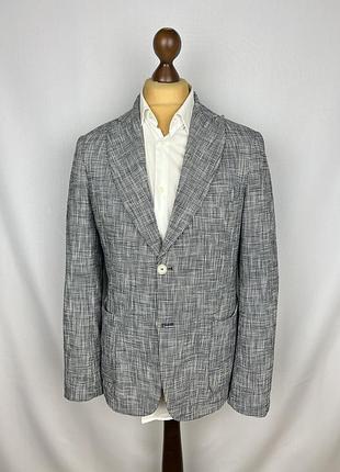 Luca bertelli cotton blend unlined blazer пиджак блейзер без подкладки италия italy