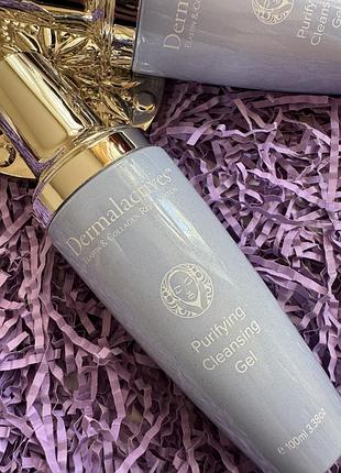 Профессиональный очищающий гель для сияния и свежести кожи dermalactives purifying cleansing gel, 100 ml