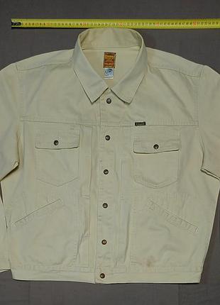 Плечі 50 см vintage 80s diesel industry union trucker jacket 
size  l  100% cotton  mod. miner 360  куртка джинсова  кукурудзяний колір  made in italy