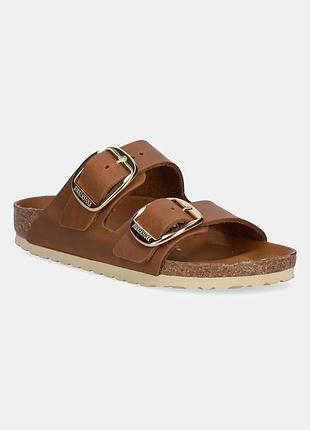 Шкіряні ортопедичні шльпанці сланці birkenstock arizona  big buckle leather , оригінал.