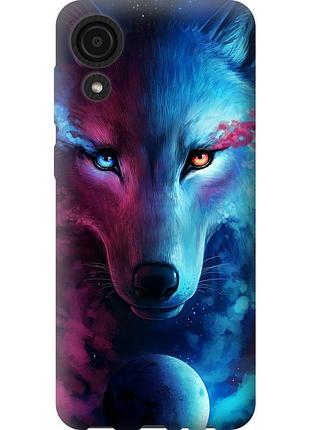 Чехол силиконовый на телефон samsung galaxy a03 core a032f арт-волк "3999u-2539-58250"