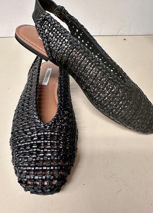 Шкіряні плетені слінгбеки steve madden