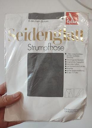 Женские колготки falke seidenglatt с плотностью 15 den и шелковистым блеском.