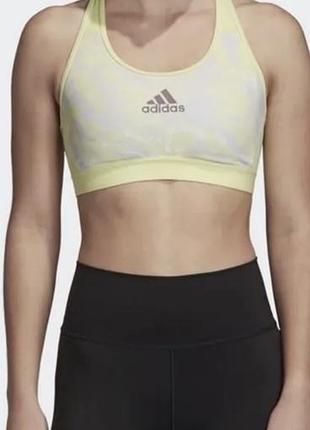 Жіночий спортивний топ-бра, adidas, iwd don’t rest sports bra, жовто-неоновий, розмір м