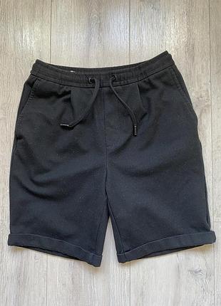 Чорні трикотажні шорти, чоловічі, zara, розмір s