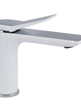 Змішувач для раковини qtap presto qtpre270crw45576 chrome/white