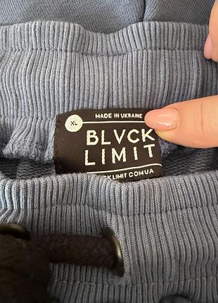 Чоловічі шорти, український бренд blvck limit, сині, бавовна, розмір xxl 4