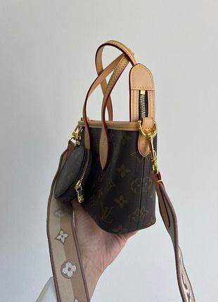 Сумка louis monogram neverfull bb vuitton beige 3