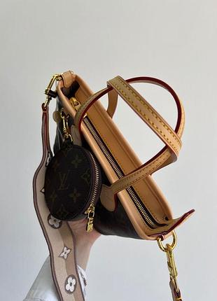 Сумка louis monogram neverfull bb vuitton beige 6