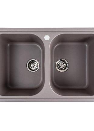 Гранитная мойка для кухни platinum 7950 equatoria матовая дюна
