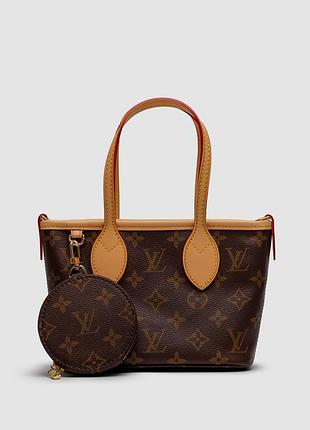Сумка louis monogram neverfull bb vuitton beige 7
