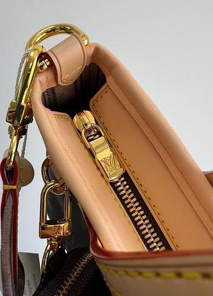 Сумка louis monogram neverfull bb vuitton beige 8