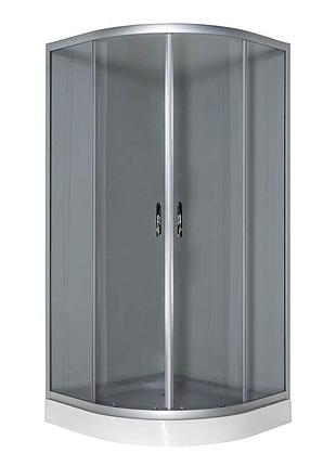 Душевая кабина vivia jk 091 grey 90*90*191 низкий поддон ( а0055605 )