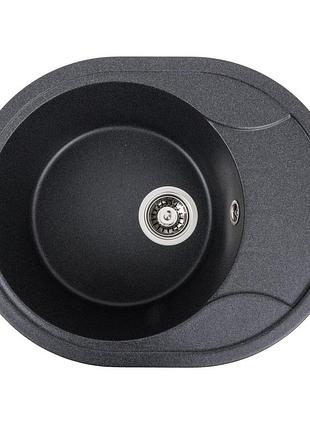 Гранитная мойка для кухни valeso onyx 5847 матовая карбон