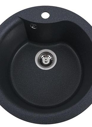 Гранитная мойка для кухни platinum 480 turas матовая антрацит