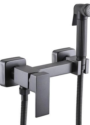 Смеситель гигиенический globus lux niagara gln-5-106mix-graphite