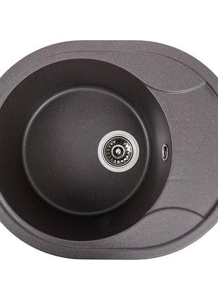 Гранитная мойка для кухни platinum 5847 onyx матовый гренадин