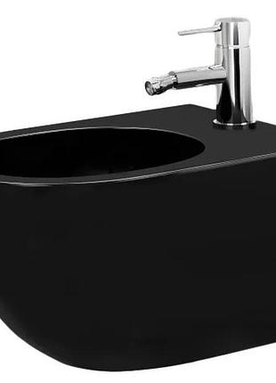 Подвесное биде rea carlo mini black matt *