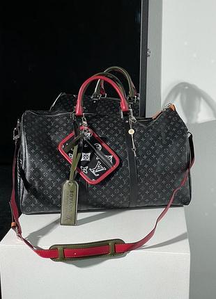 Сумка keepall louis bandouliere bag limited edition vuitton patchwork monogram