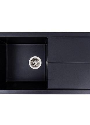 Гранитная мойка для кухни valeso solid 7843 матовая черный