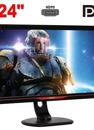 Монітор philips 242g5djeb / 24" (1920x1080) tn / 2x hdmi, 1x dp, 1x dvi, 1x vga, 4x usb 3.0, 1x usb type-b / vesa 100x100 / pivot