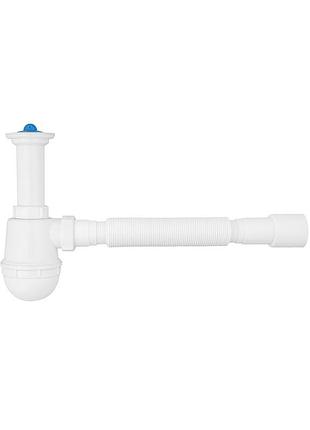 Сифон для кухонної мийки agua tw01 1 1/2"х40/50 мм з литим випуском