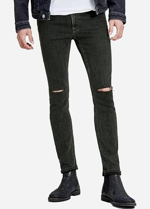 Джинсы skinny мужские jack & jones 149 603 33/34 черные (lv2200004091396)