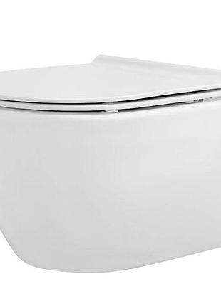 Унітаз консольний city 018700 з кришкою slim soft-close