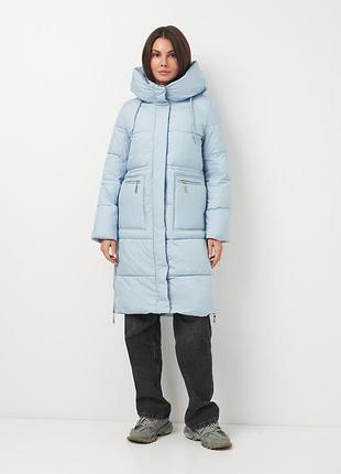Пуховик зимний длинный женский lusskiri 192905 xl голубой (lv2200005105740)