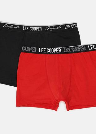 Набір трусів шорти чоловічий lee cooper 187280 l 2 шт чорний/червоний (2200004954226)