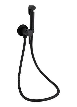 Набор для гігієнічного душу qtap inspai-varius округлий qtinsvarbсrv00440001 black matt