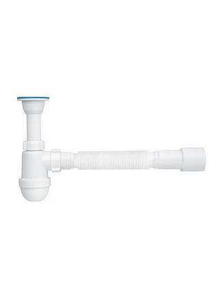 Сифон для раковини aniplast з литим випуском 70 мм, з гнучкою трубою 40х40/50 мм с0515eu