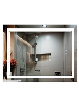 Дзеркало qtap cardinal 1000х800 з led-підсвіткою touch, з антизапотіванням, з димером, рев. темп. кольору