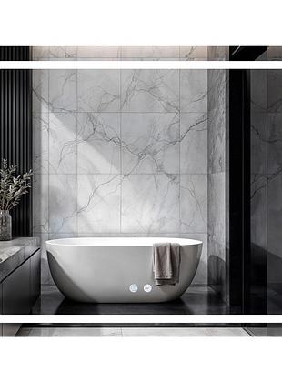 Дзеркало qtap mideya (mi2) 800х700 з led-підсвічуванням touch, з антизапотіванням, з димером, рег. яскравості qt2078ncf807048476