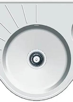 Кухонна мійка fabiano arc 94x58x15 alpine white 8221.201.0276