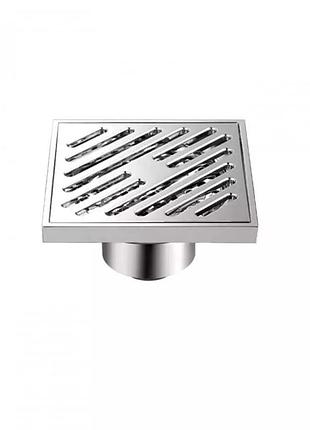 Трап вертикальный gappo g81050, латунь, 100х100 мм, хром