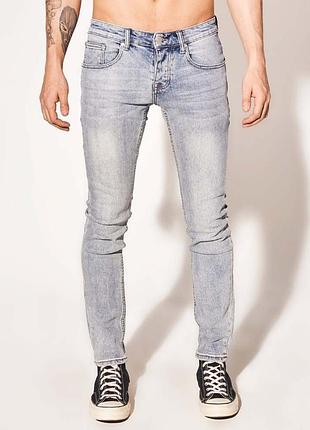 Джинси slim fit чоловічі wesc 191 144 33/32 світло-сині (2200005058107)