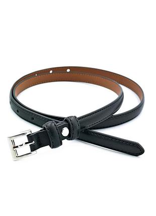 Женский кожаный ремень 1,3 х 105 см weatro черный zhin-kit-13k-0060