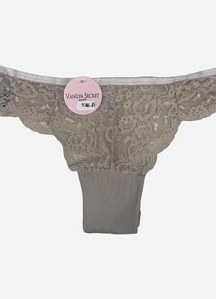 Трусики танга женские vanilyasecret 191916 one size бежевые (2200005071090)