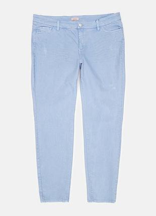 Джинсы slim fit женские triangle 184694 50 светло-синие (2200004881355)