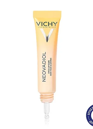 Мультикоригувальний засіб для шкіри навколо очей та губ vichy neovadiol eye & lip розгладження зморшок та інтенсивне живлення, 15