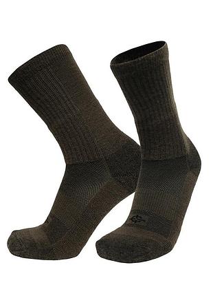 Covert threads wool beast crew socks coyote brown
