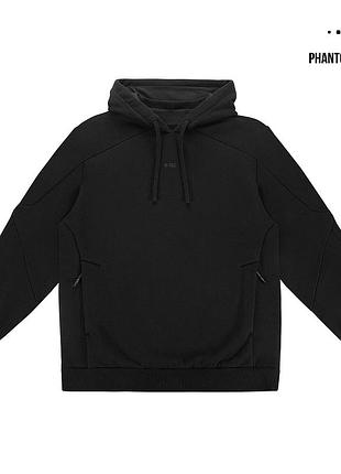 Phantom project/m-tac кофта hoodie semi-raglan washed cotton black