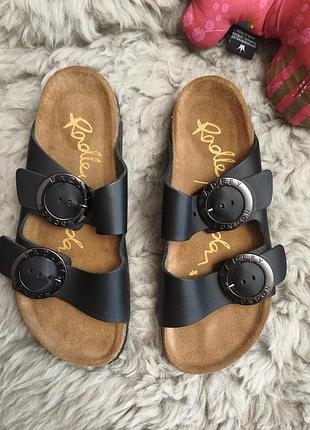Radley london birkenstock шлепанцы кожаные размер 38 модель arizona на ножку 24см 24,5см натуральная кожа ортопедические анатомические сандалии слайдеры