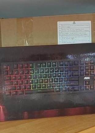 Игровая клавиатура aoc gk200 rgb black (gk200d32r)