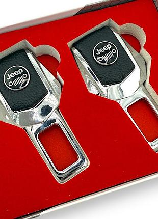 Заглушки в ремень безопасности джип металлические обманки в ремне jeep
