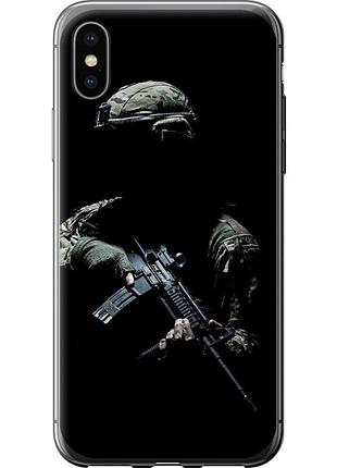 Чохол 2d пластиковий патріотичний на телефон iphone x захисник v3 "5226t-1050-58250"