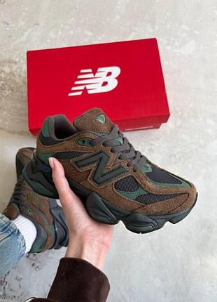 Кроссовки женские new balance 9060 beef and broccol brown black 38
